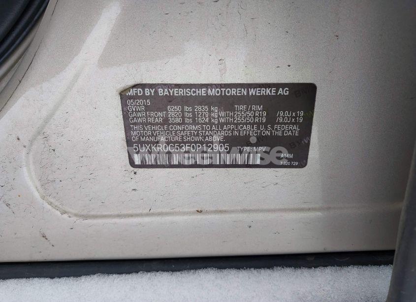 Photo 9 of 2015 Bmw X5 XDRIVE35I (VIN 5UXKR0C53F0P12905)