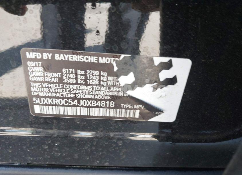 Photo 9 of 2018 Bmw X5 XDRIVE35I (VIN 5UXKR0C54J0X84818)