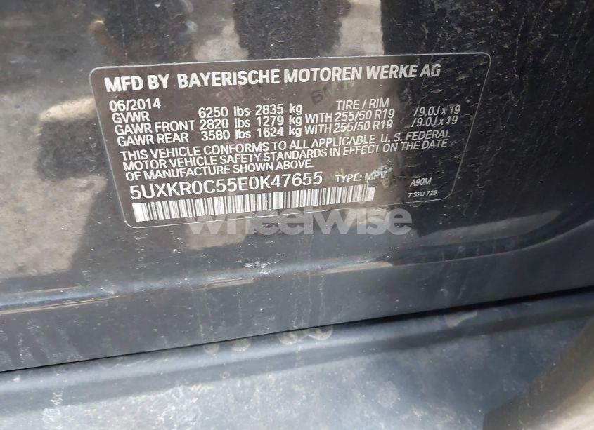 Photo 9 of 2014 Bmw X5 XDRIVE35I (VIN 5UXKR0C55E0K47655)