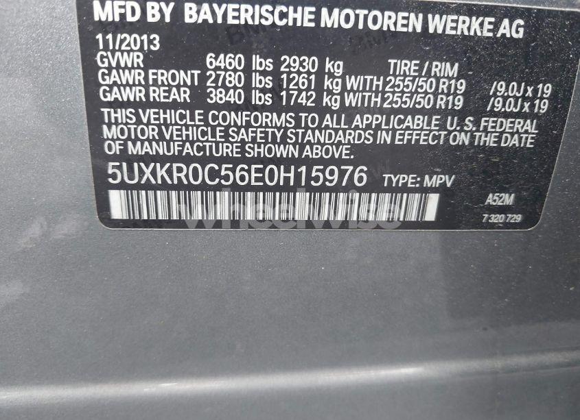 Photo 9 of 2014 Bmw X5 XDRIVE35I (VIN 5UXKR0C56E0H15976)