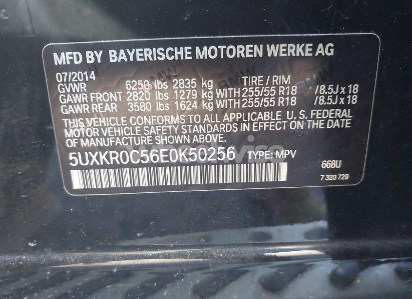 Photo 9 of 2014 Bmw X5 XDRIVE35I (VIN 5UXKR0C56E0K50256)