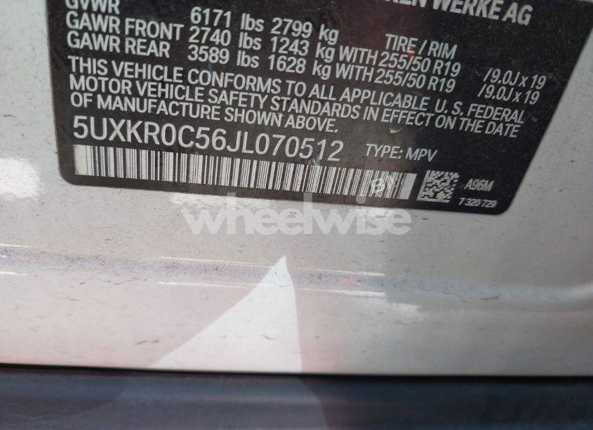 Photo 9 of 2018 Bmw X5 XDRIVE35I (VIN 5UXKR0C56JL070512)