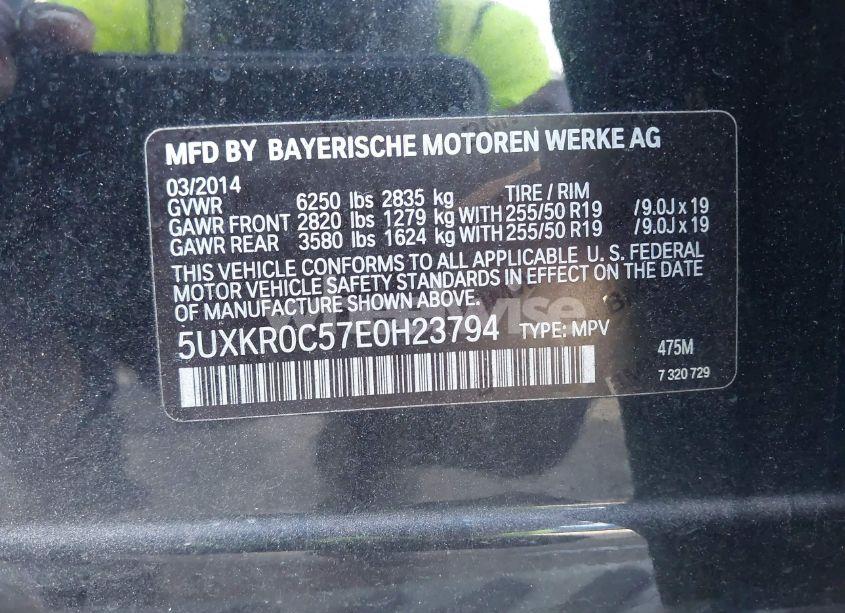 Photo 9 of 2014 Bmw X5 XDRIVE35I (VIN 5UXKR0C57E0H23794)