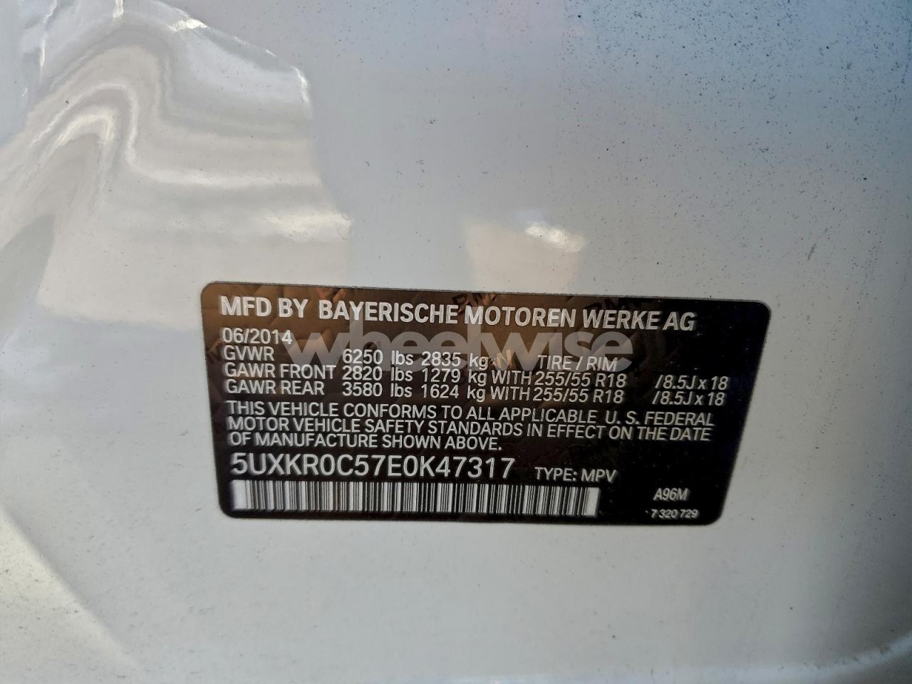 Photo 14 of 2014 BMW X5 XDRIVE35I (VIN 5UXKR0C57E0K47317)