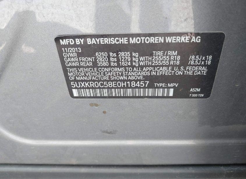 Photo 9 of 2014 Bmw X5 XDRIVE35I (VIN 5UXKR0C58E0H18457)