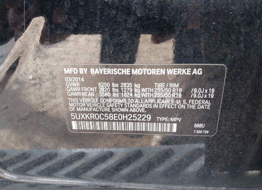 Photo 9 of 2014 Bmw X5 XDRIVE35I (VIN 5UXKR0C58E0H25229)