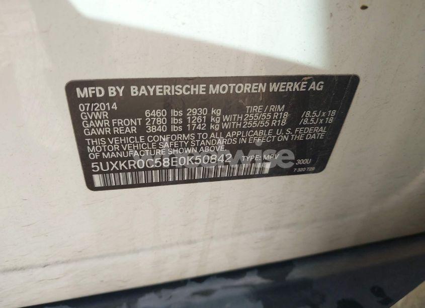 Photo 9 of 2014 Bmw X5 XDRIVE35I (VIN 5UXKR0C58E0K50842)