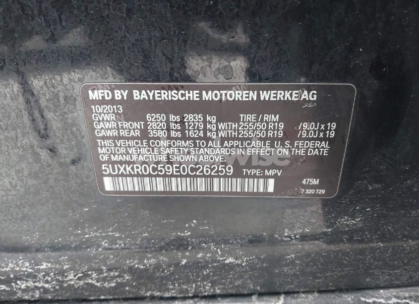 Photo 9 of 2014 Bmw X5 XDRIVE35I (VIN 5UXKR0C59E0C26259)