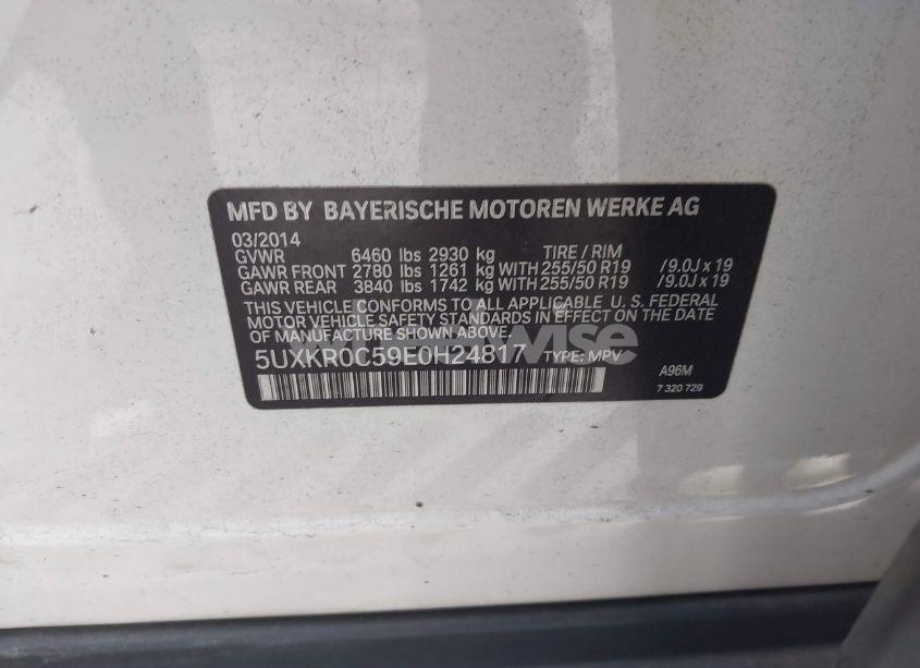 Photo 9 of 2014 Bmw X5 XDRIVE35I (VIN 5UXKR0C59E0H24817)