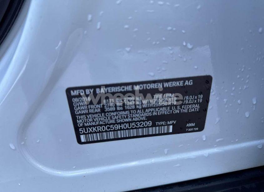 Photo 9 of 2017 Bmw X5 XDRIVE35I (VIN 5UXKR0C59H0U53209)