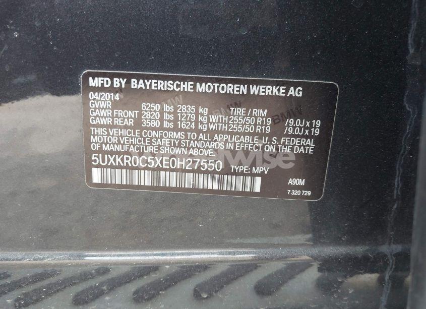 Photo 9 of 2014 Bmw X5 XDRIVE35I (VIN 5UXKR0C5XE0H27550)