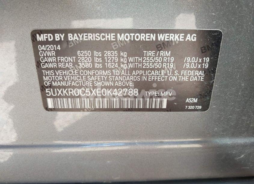 Photo 9 of 2014 Bmw X5 XDRIVE35I (VIN 5UXKR0C5XE0K42788)