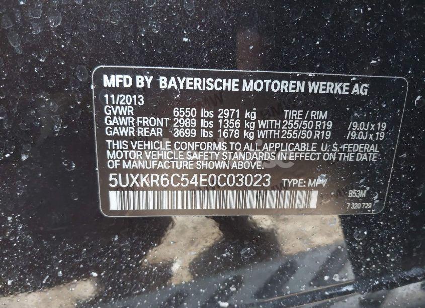 Photo 9 of 2014 Bmw X5 XDRIVE50I (VIN 5UXKR6C54E0C03023)