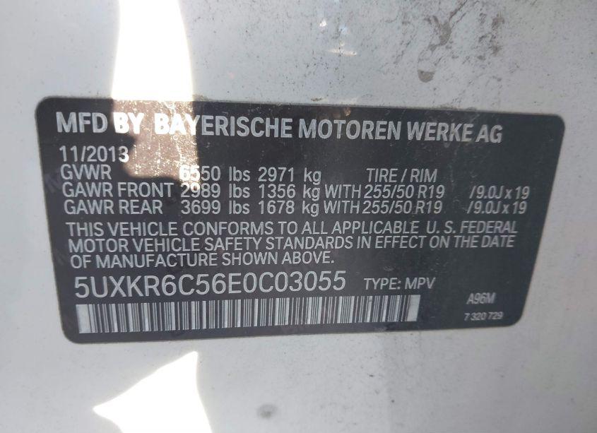 Photo 9 of 2014 Bmw X5 XDRIVE50I (VIN 5UXKR6C56E0C03055)