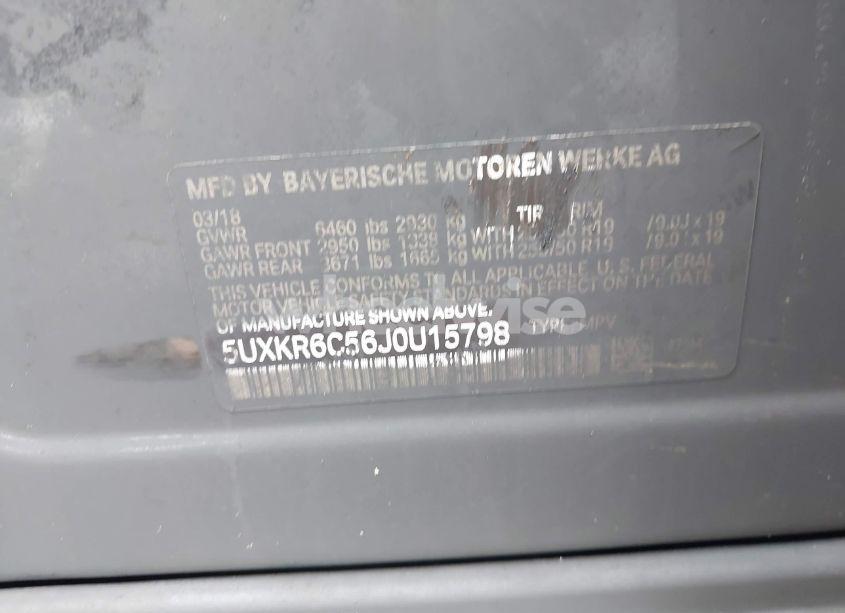Photo 9 of 2018 Bmw X5 XDRIVE50I (VIN 5UXKR6C56J0U15798)