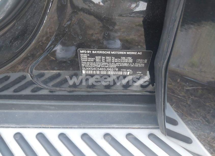 Photo 9 of 2014 Bmw X5 XDRIVE35D (VIN 5UXKS4C54E0J96578)
