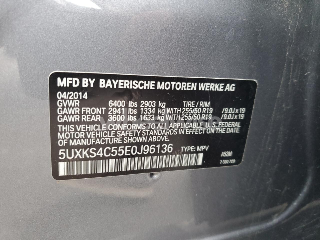 Photo 13 of 2014 BMW X5 XDRIVE35D (VIN 5UXKS4C55E0J96136)