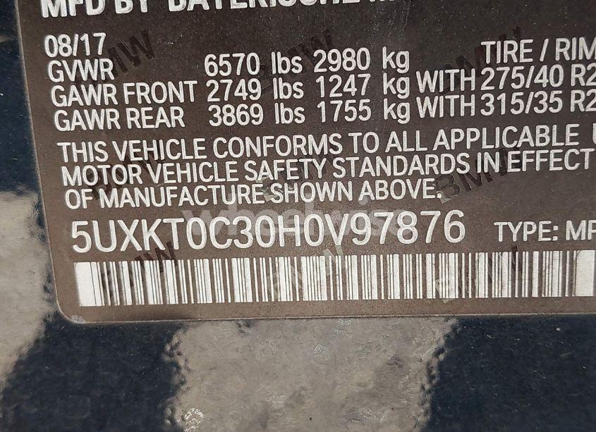 Photo 9 of 2017 Bmw X5 EDRIVE XDRIVE40E IPERFORMANCE (VIN 5UXKT0C30H0V97876)