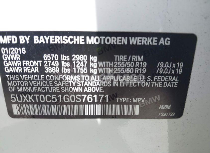 Photo 9 of 2016 Bmw X5 EDRIVE XDRIVE40E (VIN 5UXKT0C51G0S76171)