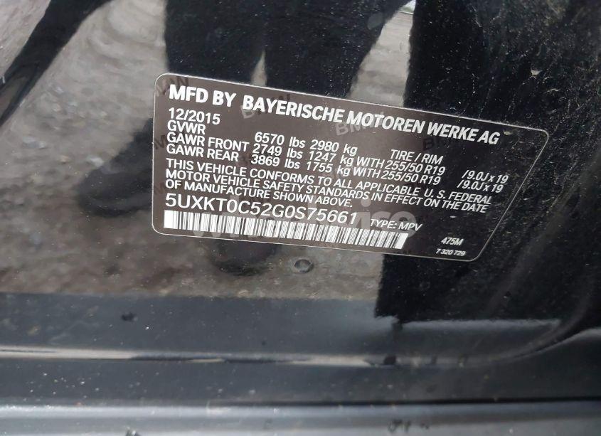 Photo 9 of 2016 Bmw X5 EDRIVE XDRIVE40E (VIN 5UXKT0C52G0S75661)