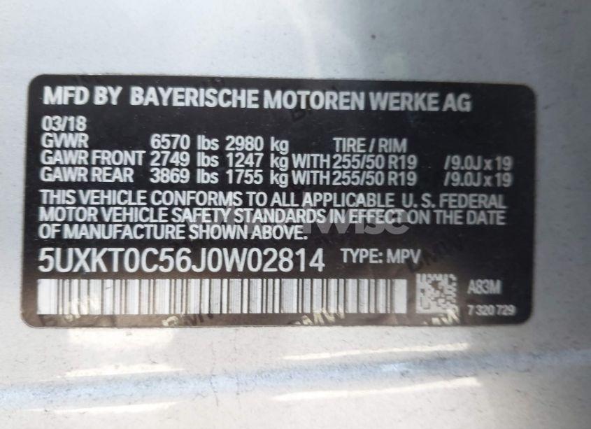 Photo 9 of 2018 Bmw X5 EDRIVE XDRIVE40E IPERFORMANCE (VIN 5UXKT0C56J0W02814)