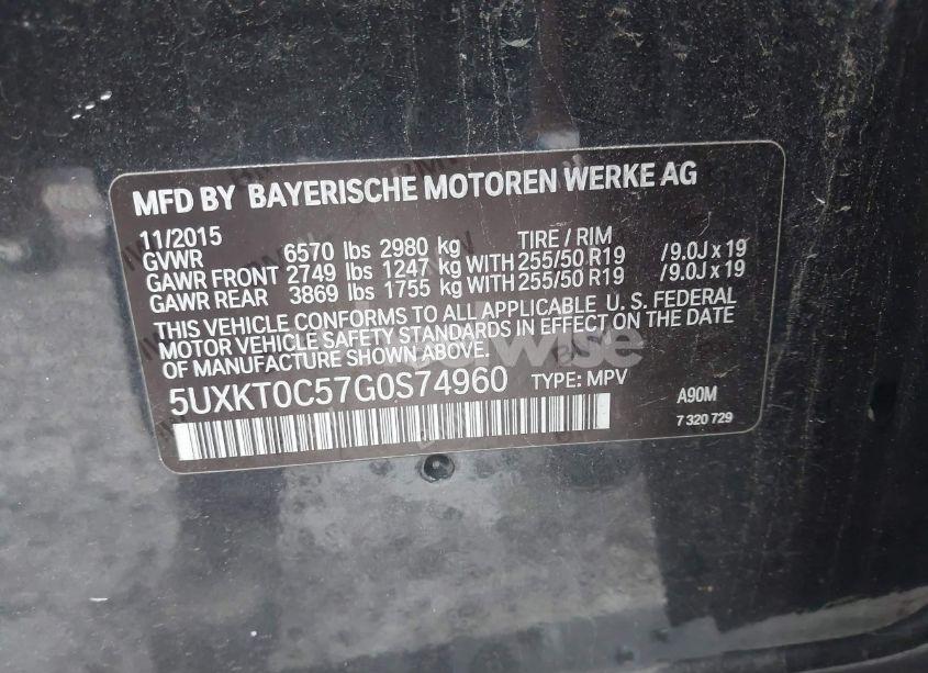 Photo 9 of 2016 Bmw X5 EDRIVE XDRIVE40E (VIN 5UXKT0C57G0S74960)