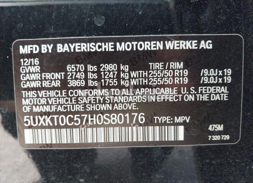 Photo 9 of 2017 Bmw X5 EDRIVE XDRIVE40E IPERFORMANCE (VIN 5UXKT0C57H0S80176)