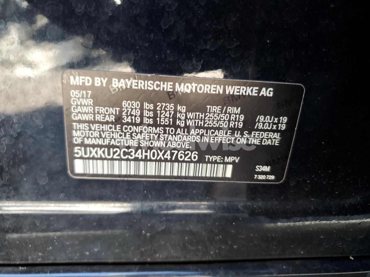 Photo 13 of 2017 BMW X6 XDRIVE35I (VIN 5UXKU2C34H0X47626)