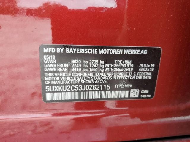 Photo 10 of 2018 BMW X6 XDRIVE35I (VIN 5UXKU2C53J0Z62115)