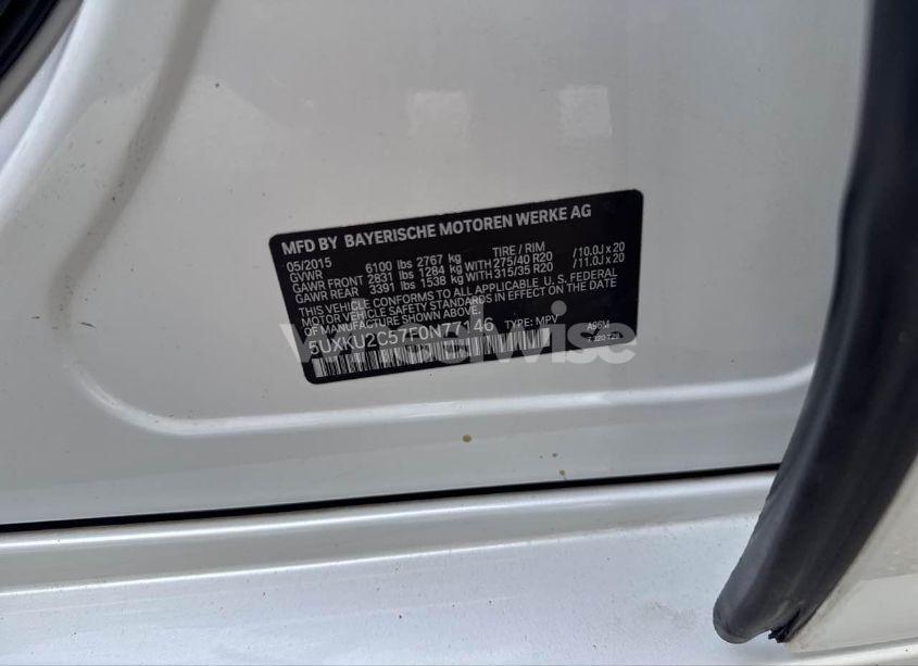 Photo 9 of 2015 Bmw X6 XDRIVE35I (VIN 5UXKU2C57F0N77146)