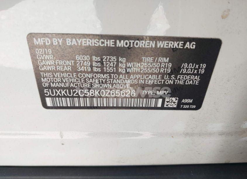 Photo 9 of 2019 Bmw X6 (VIN 5UXKU2C58K0Z65626)