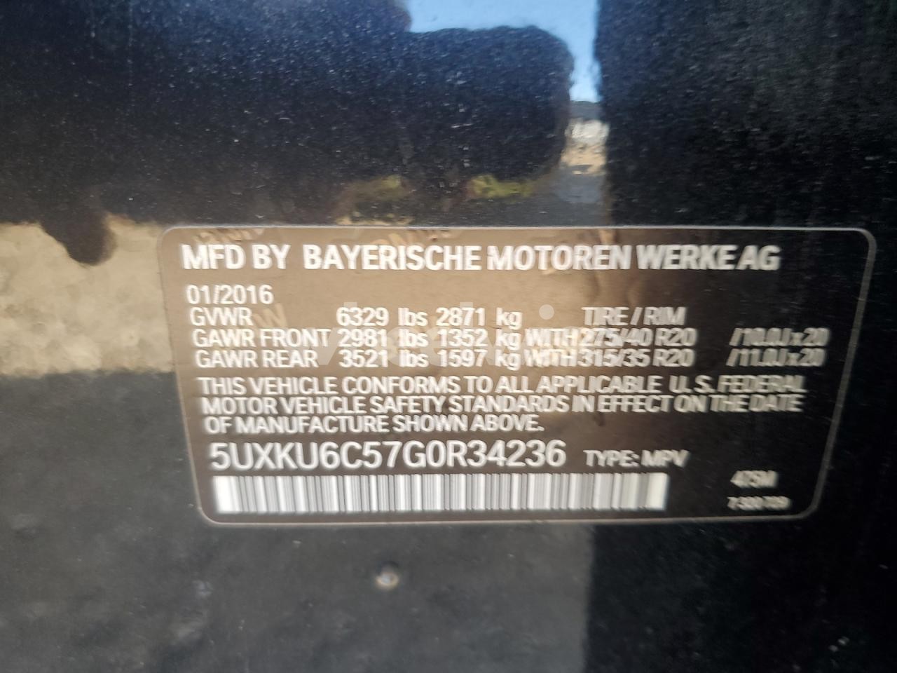 Photo 12 of 2016 BMW X6 XDRIVE50I (VIN 5UXKU6C57G0R34236)