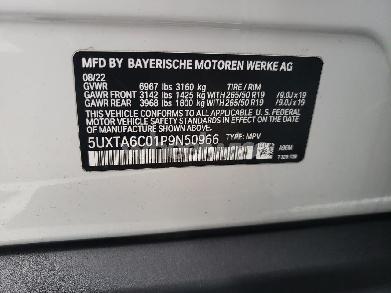 Photo 12 of 2023 BMW X5 XDRIVE45E (VIN 5UXTA6C01P9N50966)