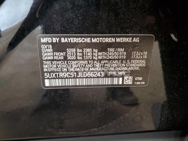 Photo 5 of 2018 BMW X3 XDRIVE30I (VIN 5UXTR9C51JLD66243)