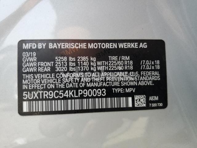 Photo 7 of 2019 BMW X3 XDRIVE30I (VIN 5UXTR9C54KLP90093)