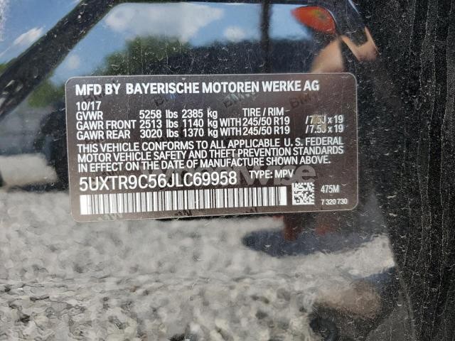 Photo 6 of 2018 BMW X3 XDRIVE30I (VIN 5UXTR9C56JLC69958)