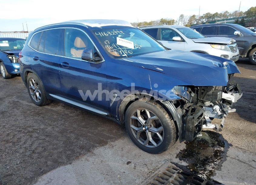 2021 Bmw X3 XDRIVE30I (VIN 5UXTY5C07M9H54854) main photo