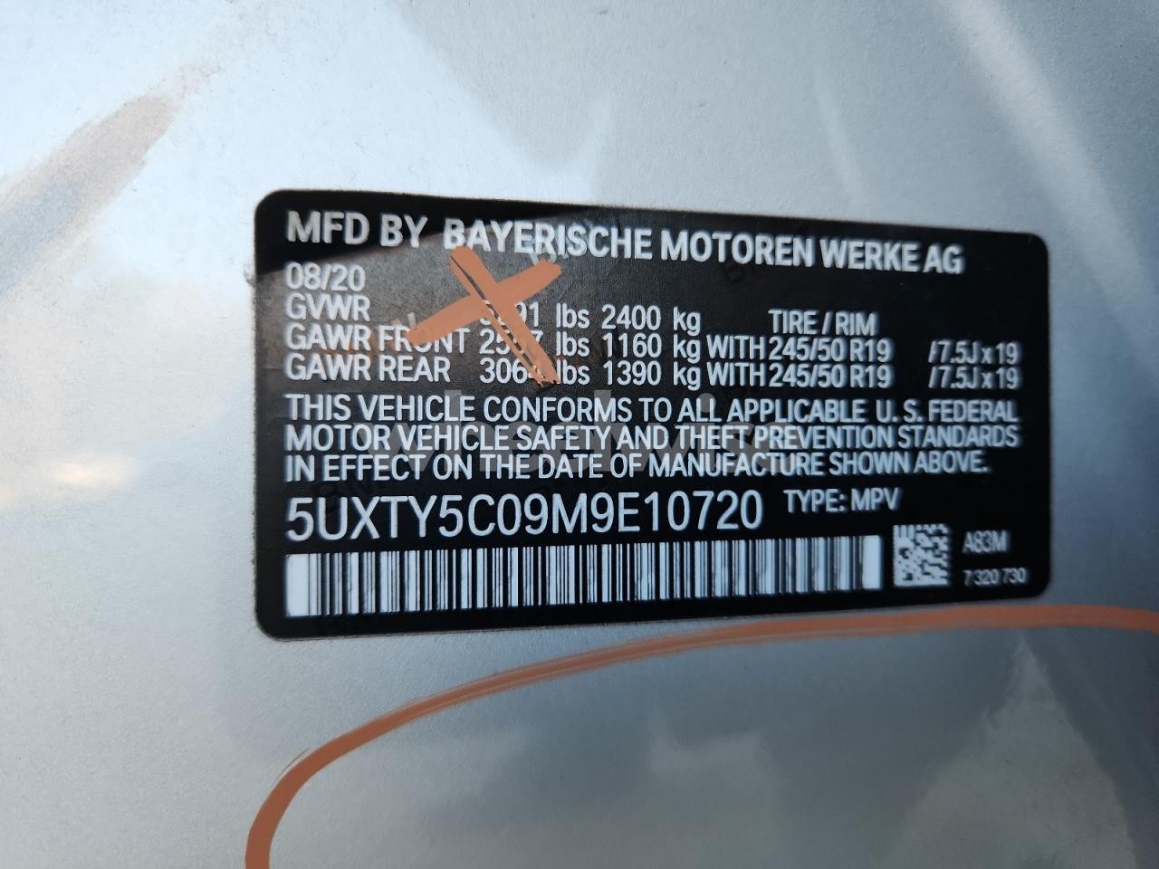 Photo 14 of 2021 BMW X3 XDRIVE30I (VIN 5UXTY5C09M9E10720)