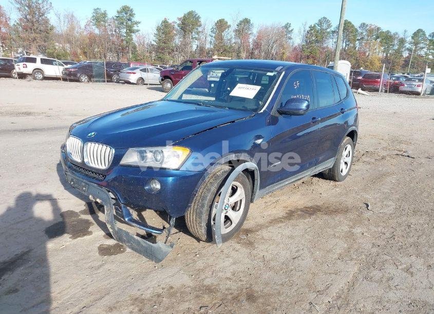 Photo 2 of 2012 Bmw X3 XDRIVE28I (VIN 5UXWX5C53CL721540)