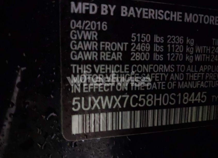 Photo 9 of 2017 Bmw X3 XDRIVE35I (VIN 5UXWX7C58H0S18445)