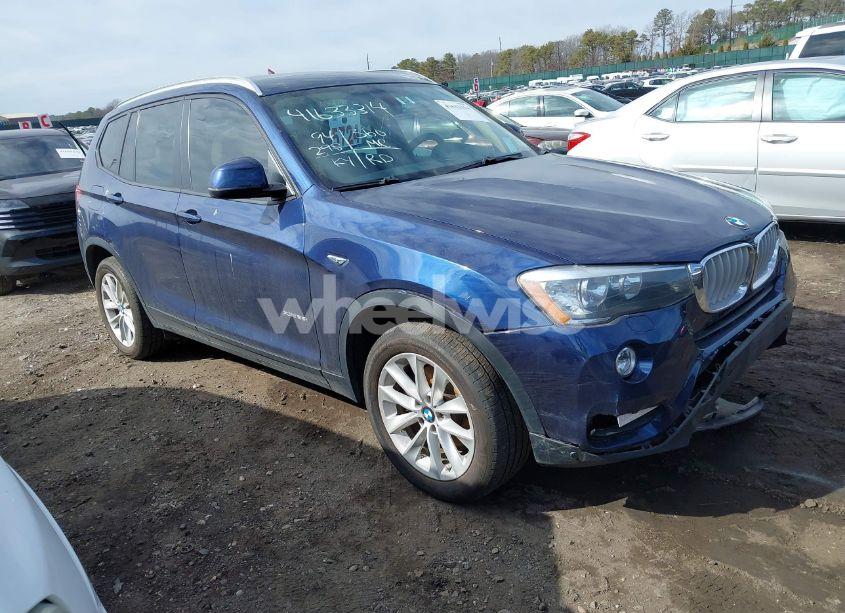 2017 Bmw X3 XDRIVE28I (VIN 5UXWX9C38H0W72186) main photo