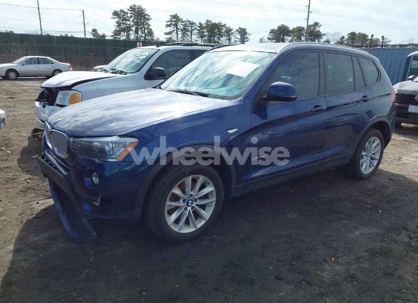 Photo 2 of 2017 Bmw X3 XDRIVE28I (VIN 5UXWX9C38H0W72186)