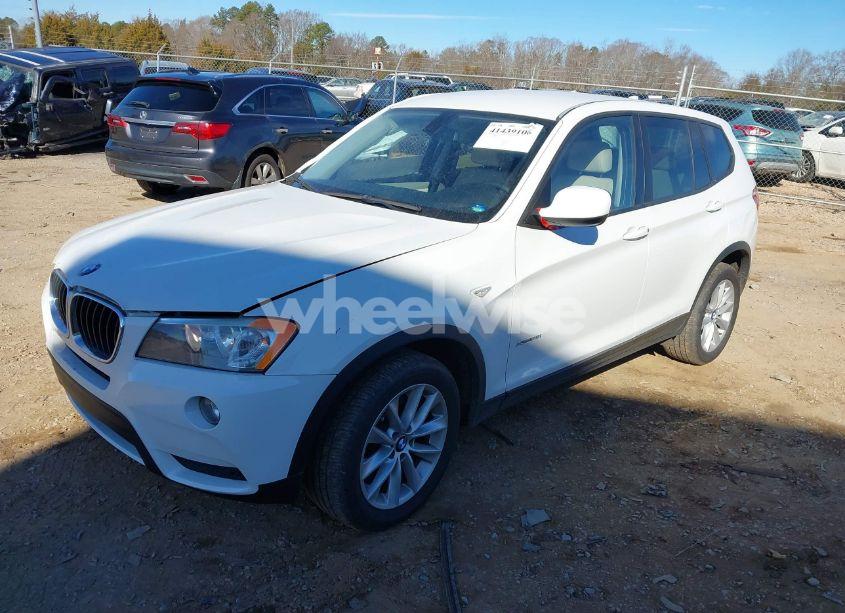 Photo 2 of 2013 Bmw X3 XDRIVE28I (VIN 5UXWX9C51DL874667)