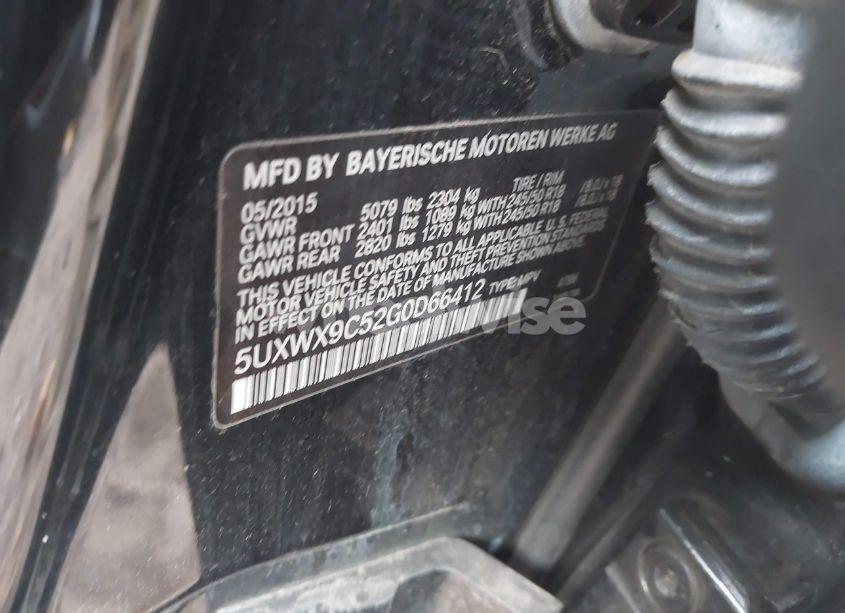 Photo 9 of 2016 Bmw X3 XDRIVE28I (VIN 5UXWX9C52G0D66412)