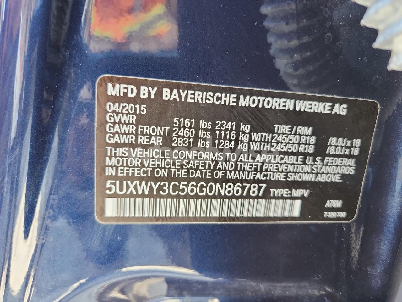 Photo 14 of 2016 BMW X3 XDRIVE28D (VIN 5UXWY3C56G0N86787)