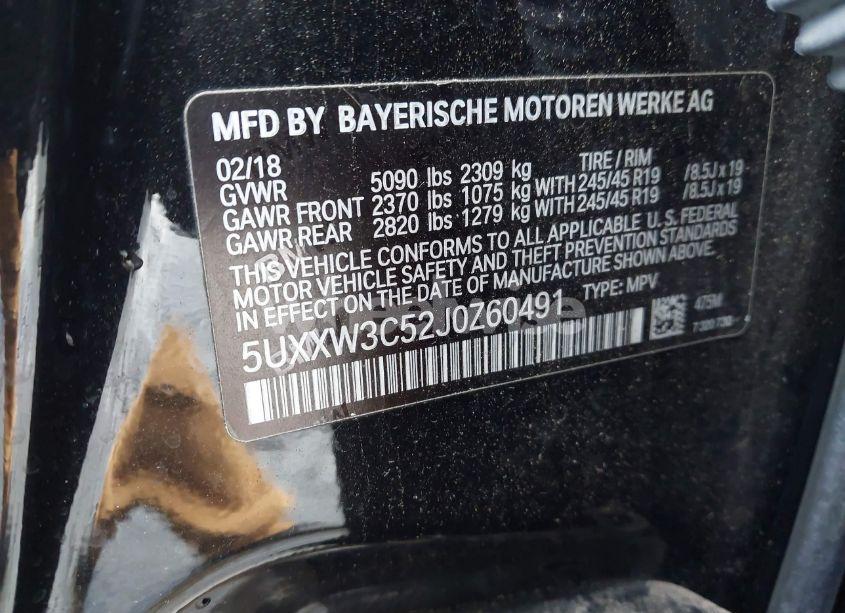 Photo 9 of 2018 Bmw X4 XDRIVE28I (VIN 5UXXW3C52J0Z60491)