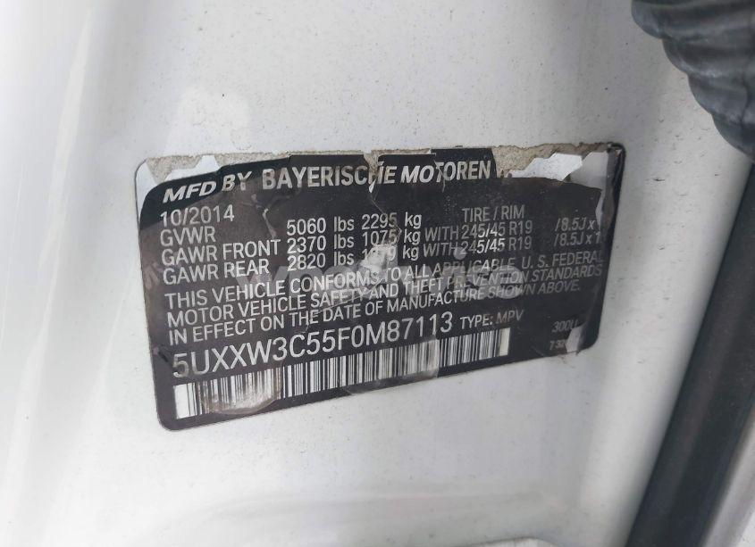 Photo 9 of 2015 Bmw X4 XDRIVE28I (VIN 5UXXW3C55F0M87113)