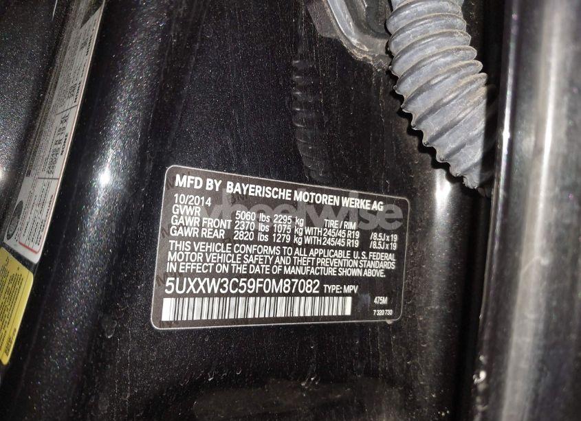 Photo 9 of 2015 Bmw X4 XDRIVE28I (VIN 5UXXW3C59F0M87082)
