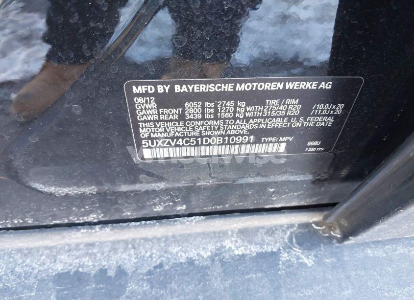 Photo 9 of 2013 Bmw X5 XDRIVE35I/XDRIVE35I PREMIUM/XDRIVE35I SPORT ACTIVITY (VIN 5UXZV4C51D0B10991)