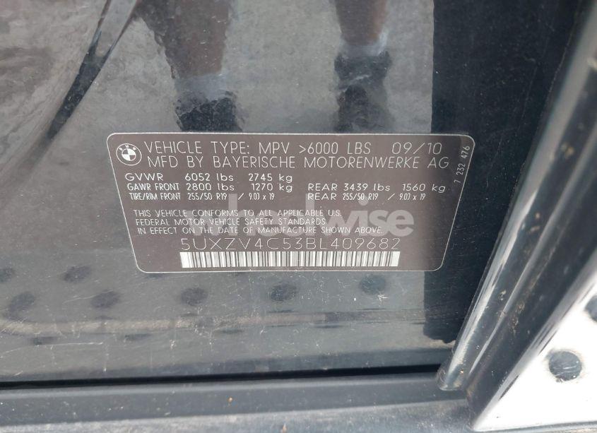 Photo 9 of 2011 Bmw X5 XDRIVE35I/XDRIVE35I PREMIUM/XDRIVE35I SPORT ACTIVITY (VIN 5UXZV4C53BL409682)